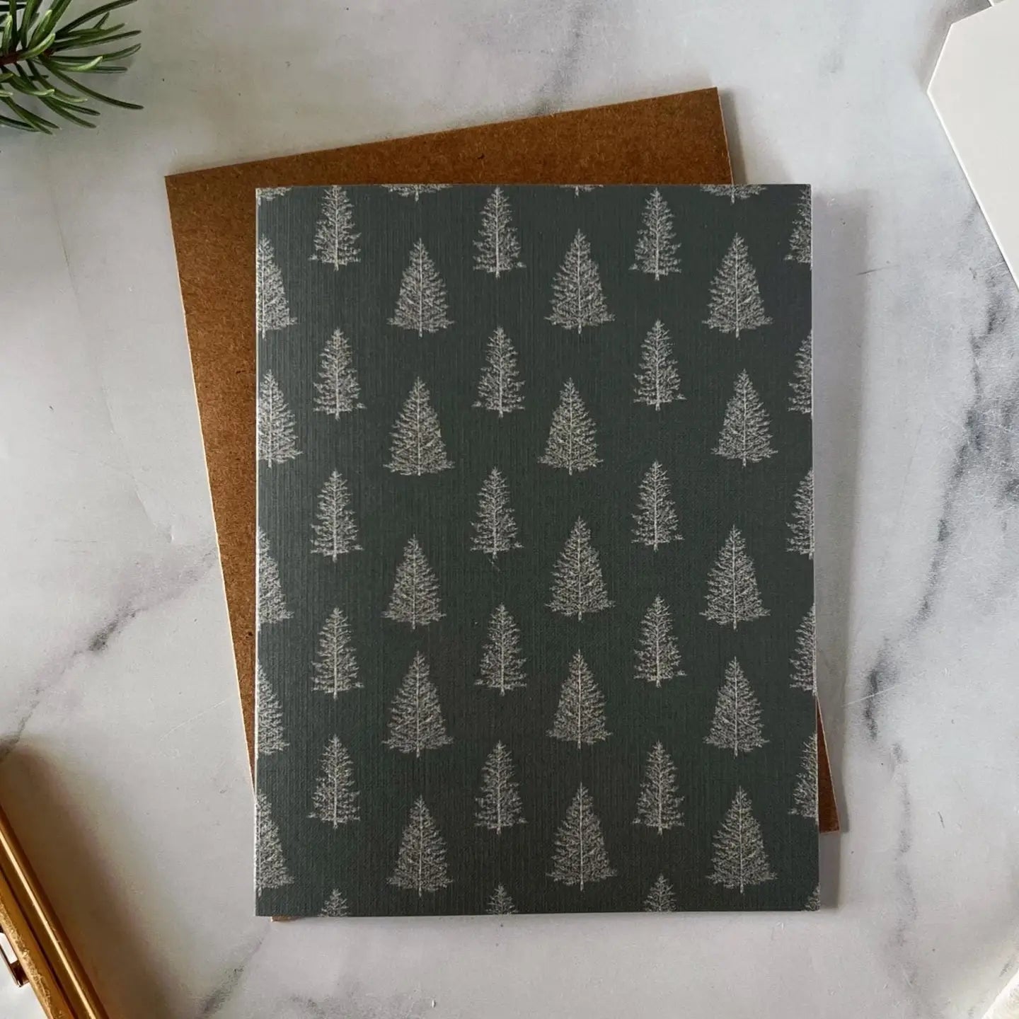 Evergreen Christmas Card