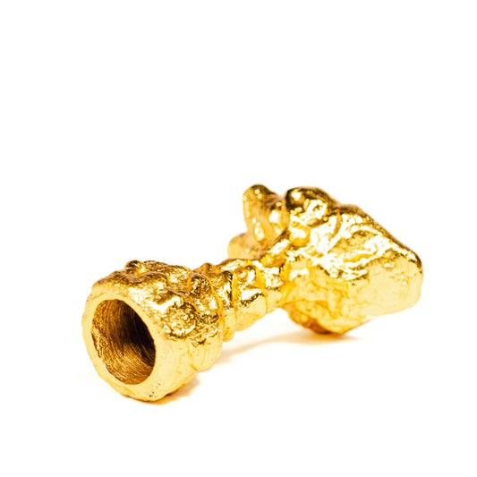 Sand Drip Candlesticks- Brass