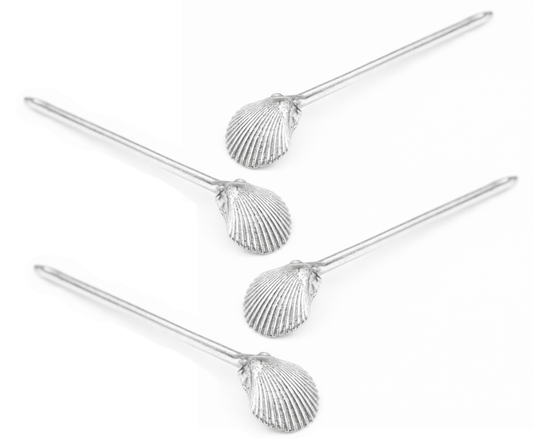 Shell Picks: Stainless Steel- Set of 4