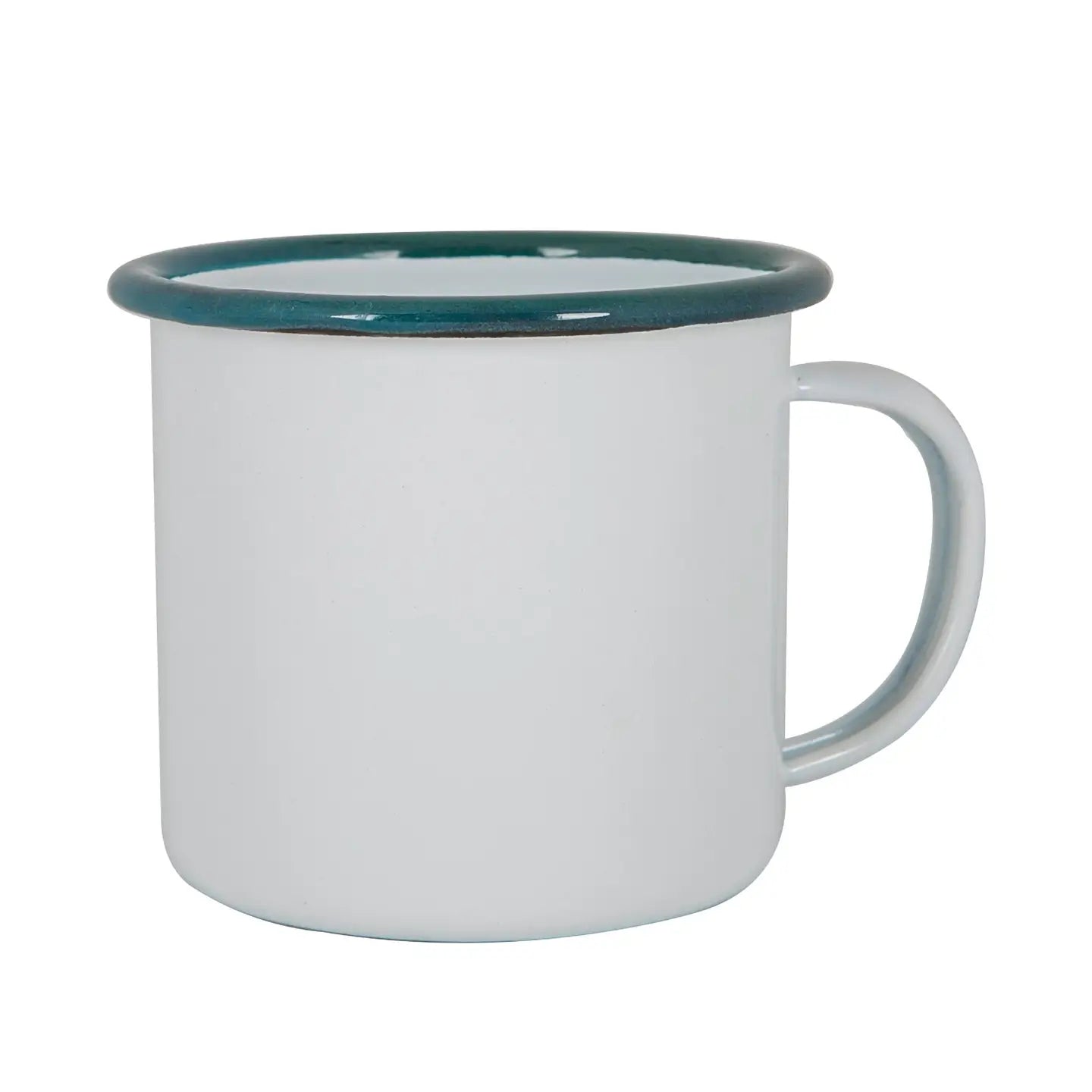 White + Sea Enamel Mug- Argon Tableware