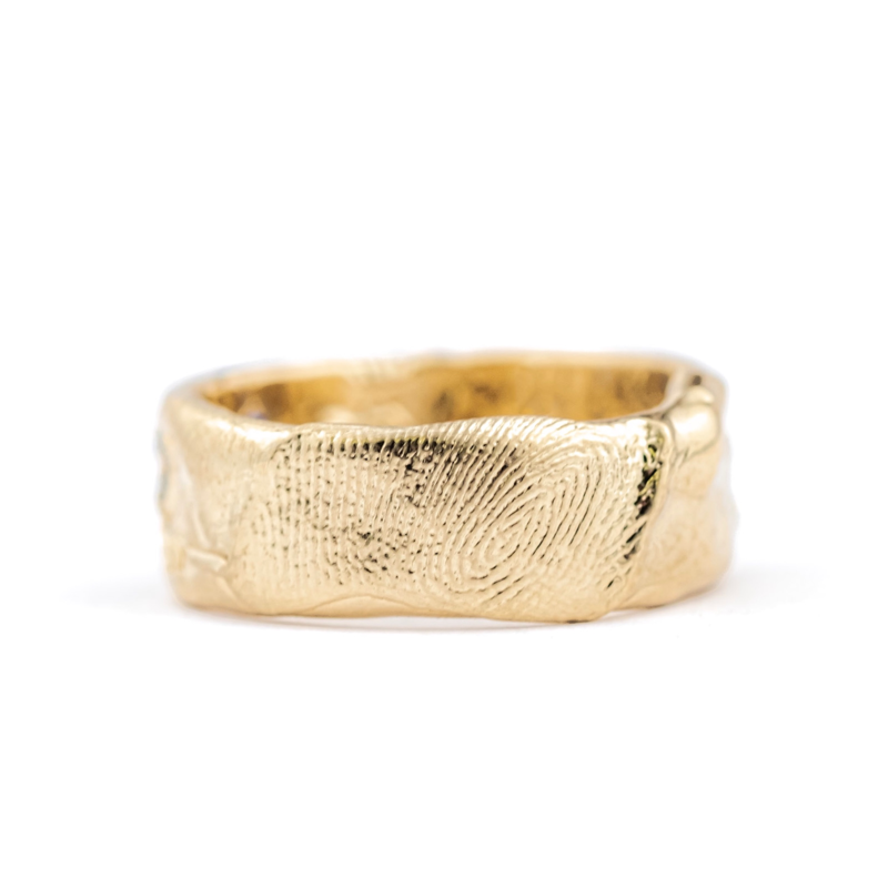 Custom Fingerprint Ring – Shelton Metal - Main Image