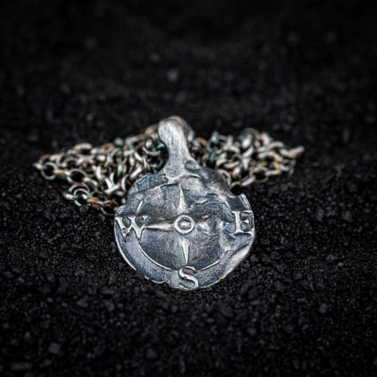 SS Compass Necklace