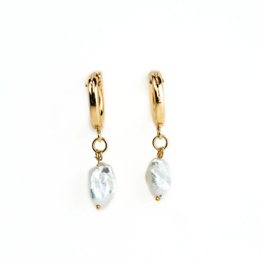 Charmed Hoop + Pearl