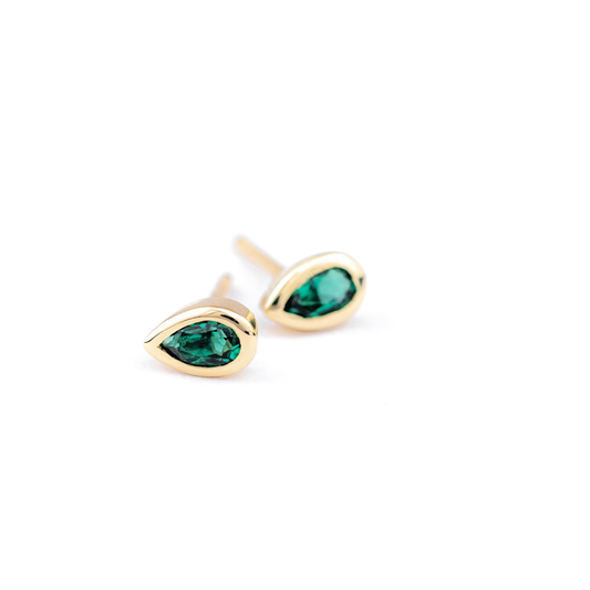 Marea Emerald Studs