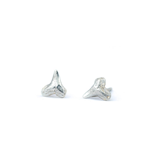 Shark Teeth Studs: Sterling Silver