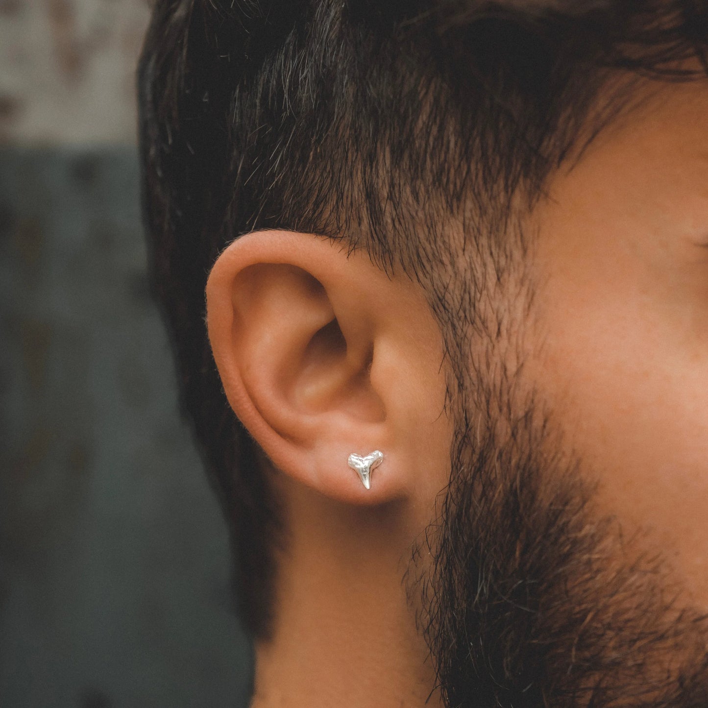 Shark Teeth Studs: Sterling Silver