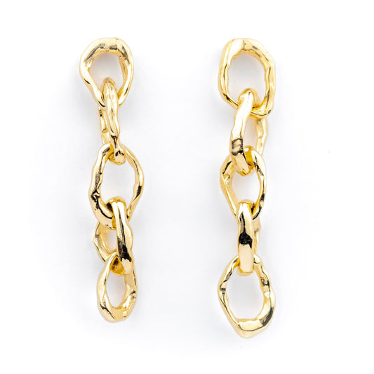 Catena Earrings: Gold PVD
