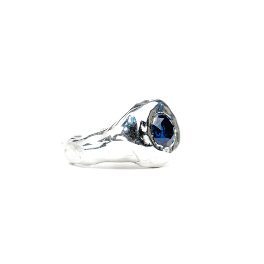 Blue Sapphire Signet