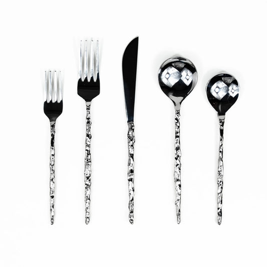 Sand Drip Flatware Set- Stainless Steel