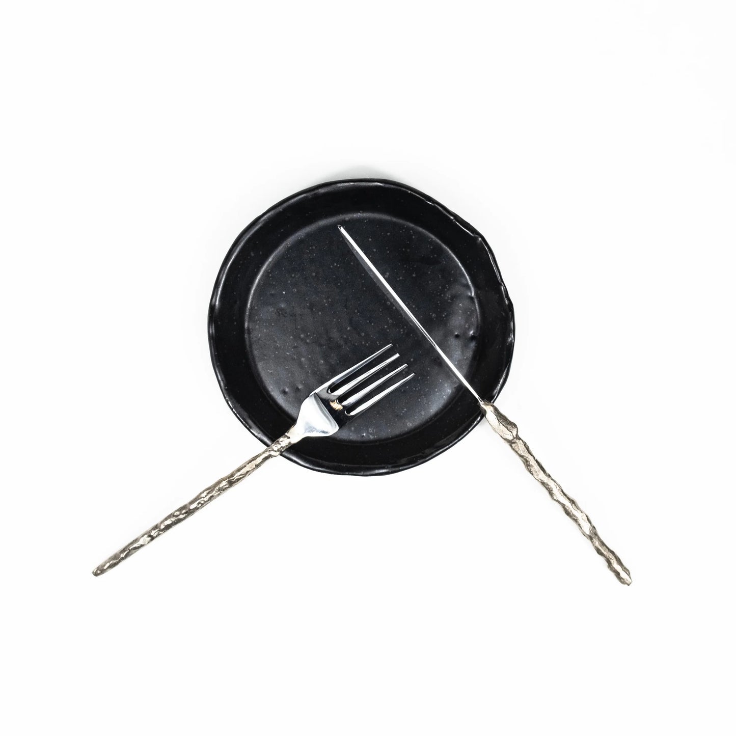 Sand Drip Flatware Set- Brass + Stainless Steel