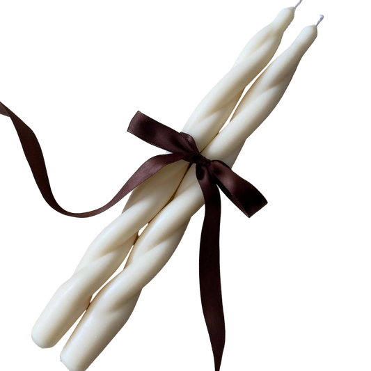 Twisted Taper Soy Wax Candle- Set of 2