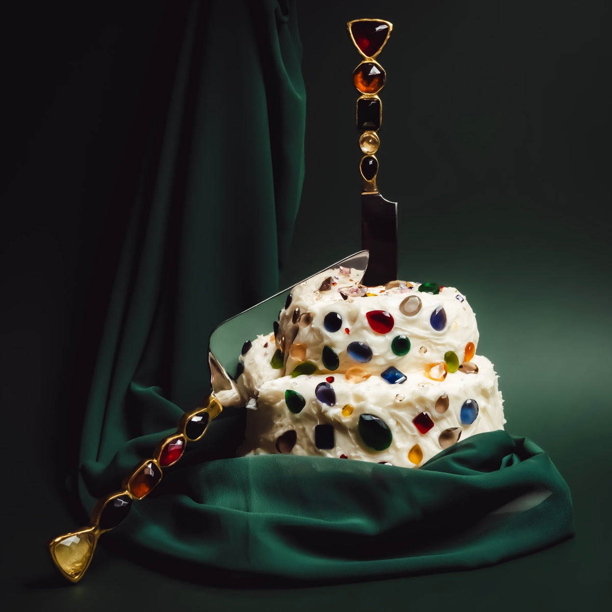Gemstone Cake Serving Set