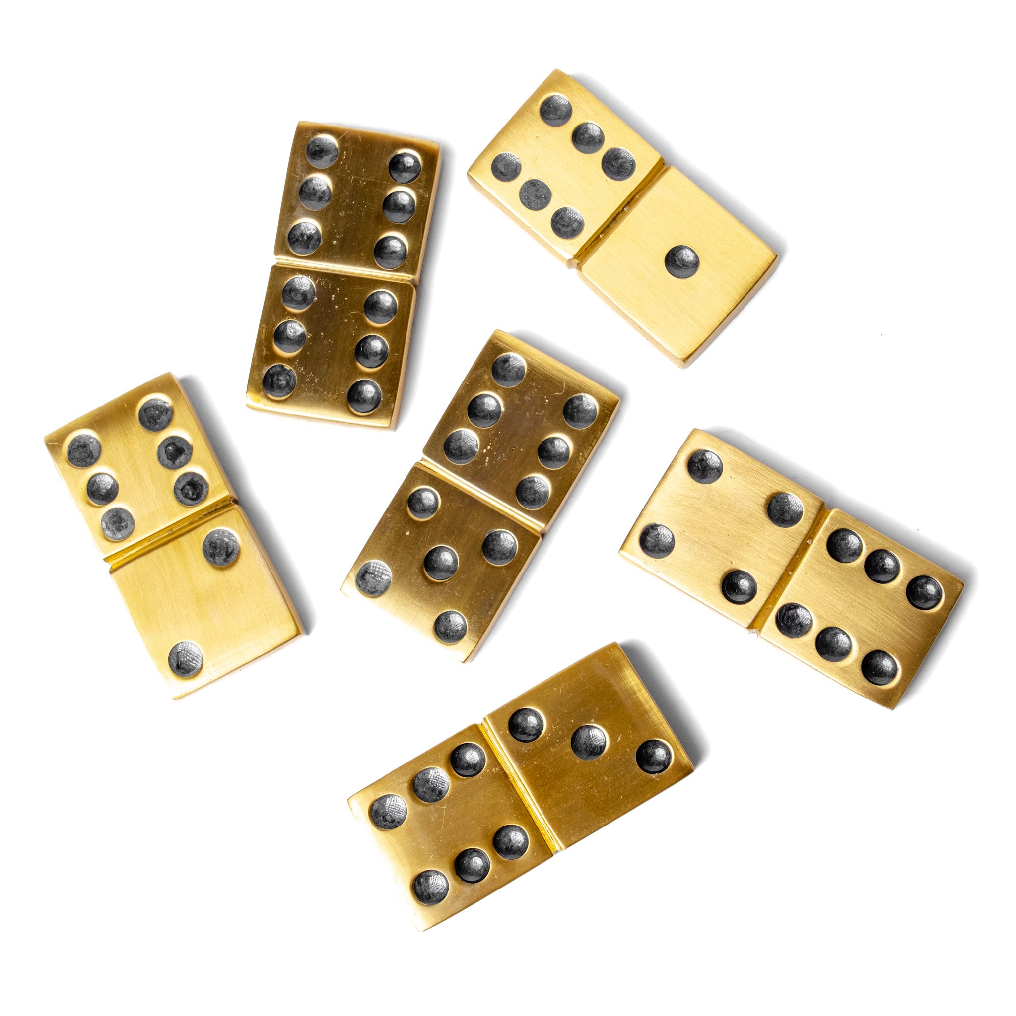 Brass Dominoes Set