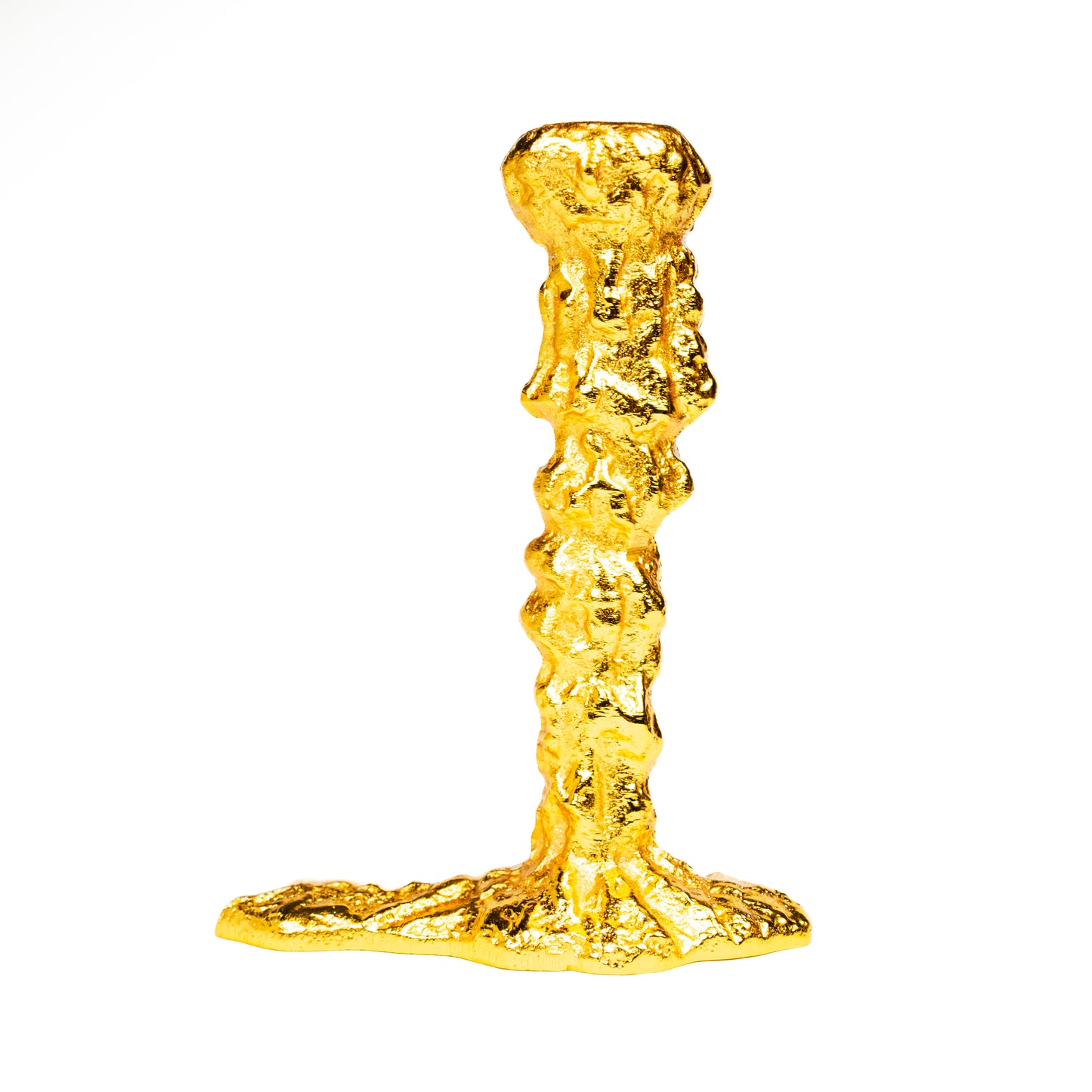 Sand Drip Candlesticks- Brass