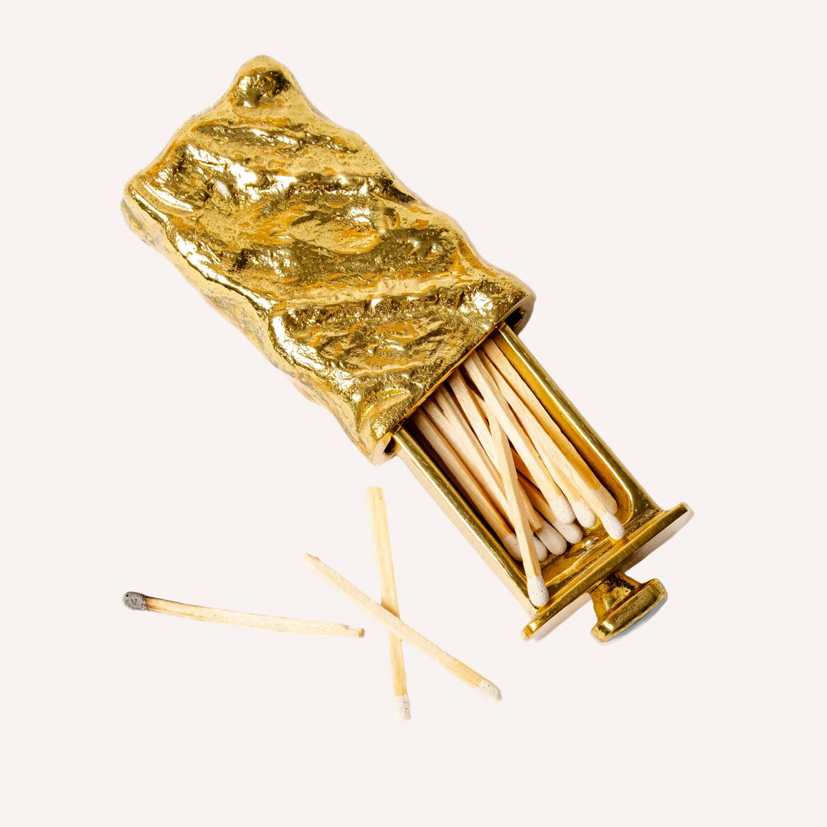 Brass Gemstone Matchbox