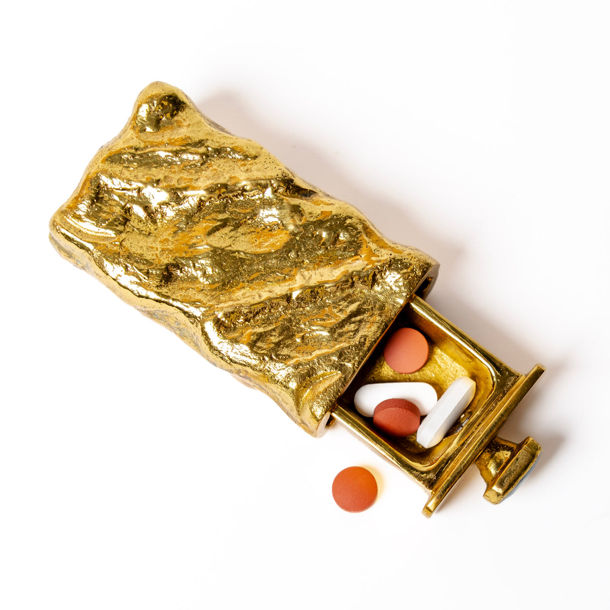 Brass Gemstone Matchbox