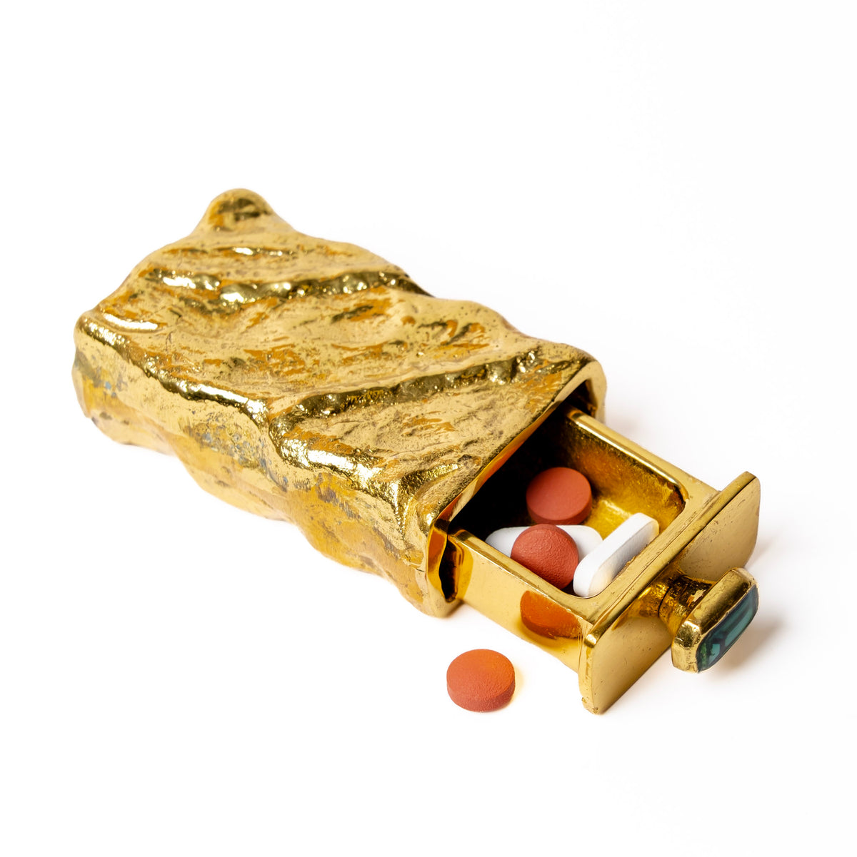 Brass Gemstone Matchbox