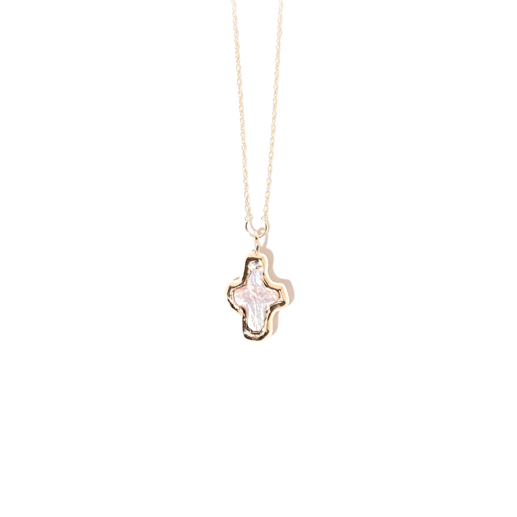 Pearl Cross Necklace