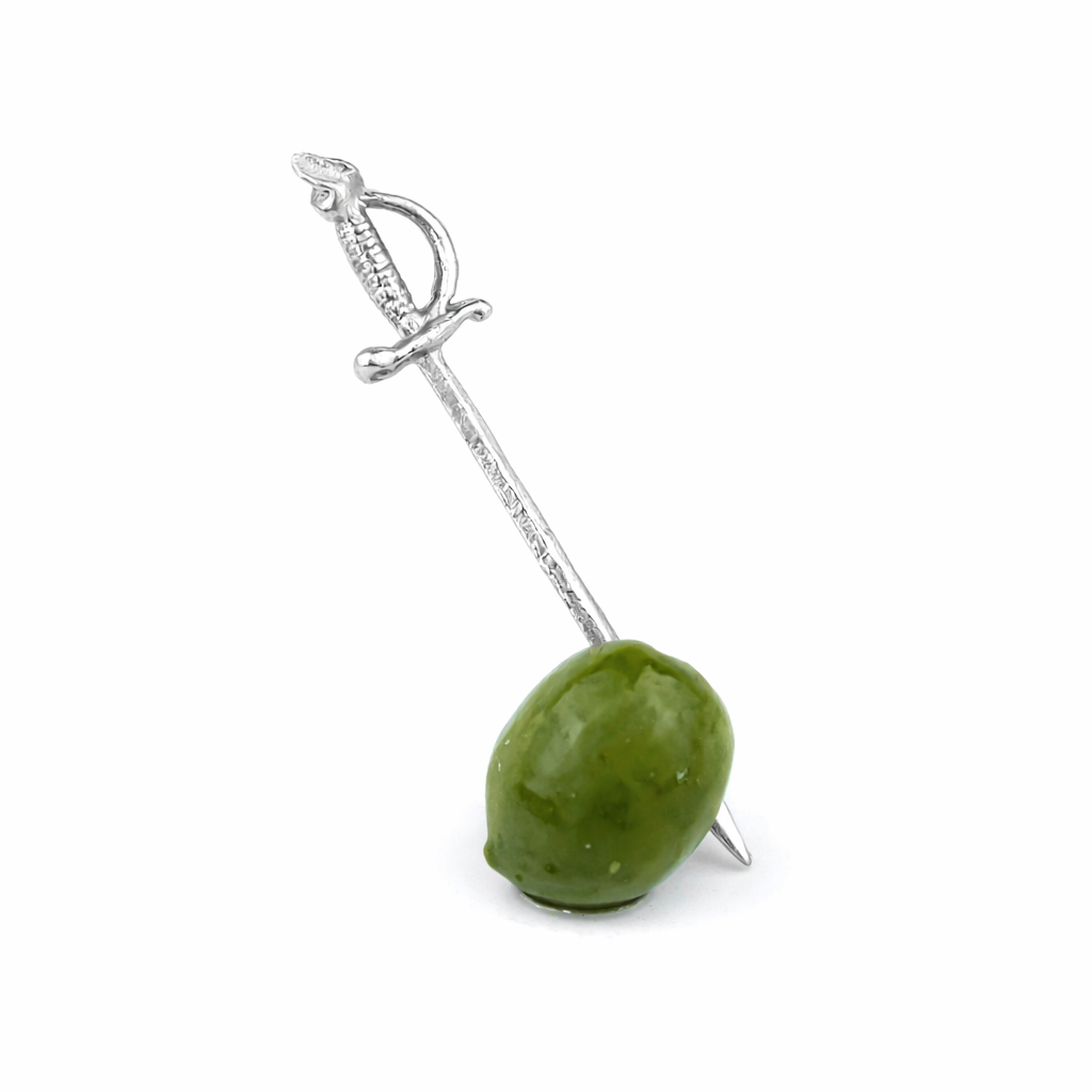 Sword Martini Picks: Stainless Steel- Set of 4
