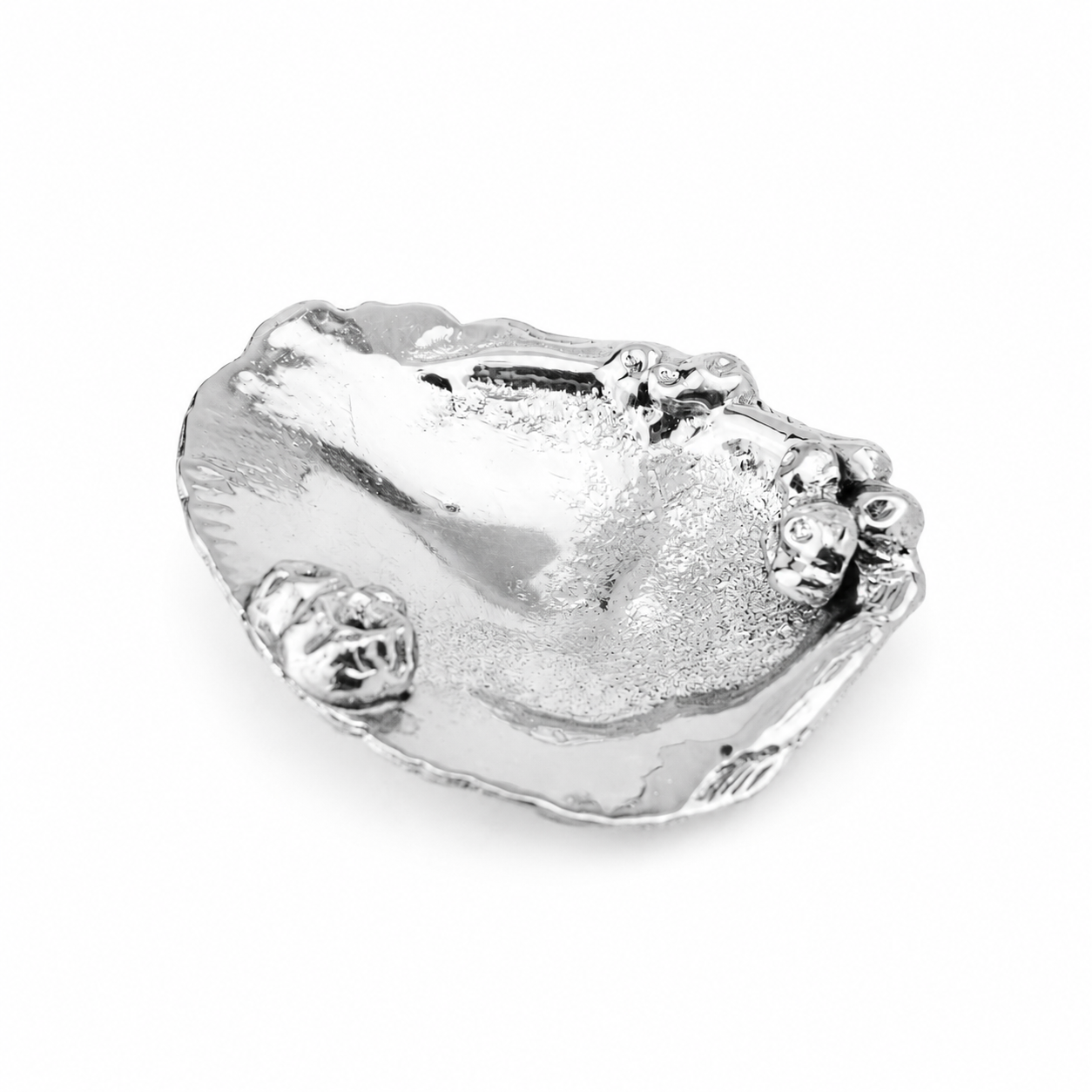 Barnacle Salt Dish- Silver