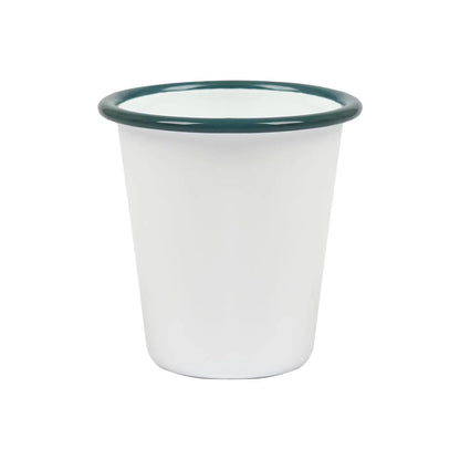 White + Sea Enamel Tumbler by Argon Tableware