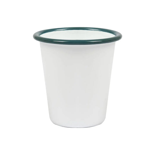White + Sea Enamel Tumbler by Argon Tableware