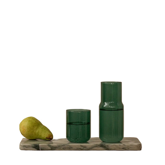 Gry Mattr Tinted Glass Carafe - Forest
