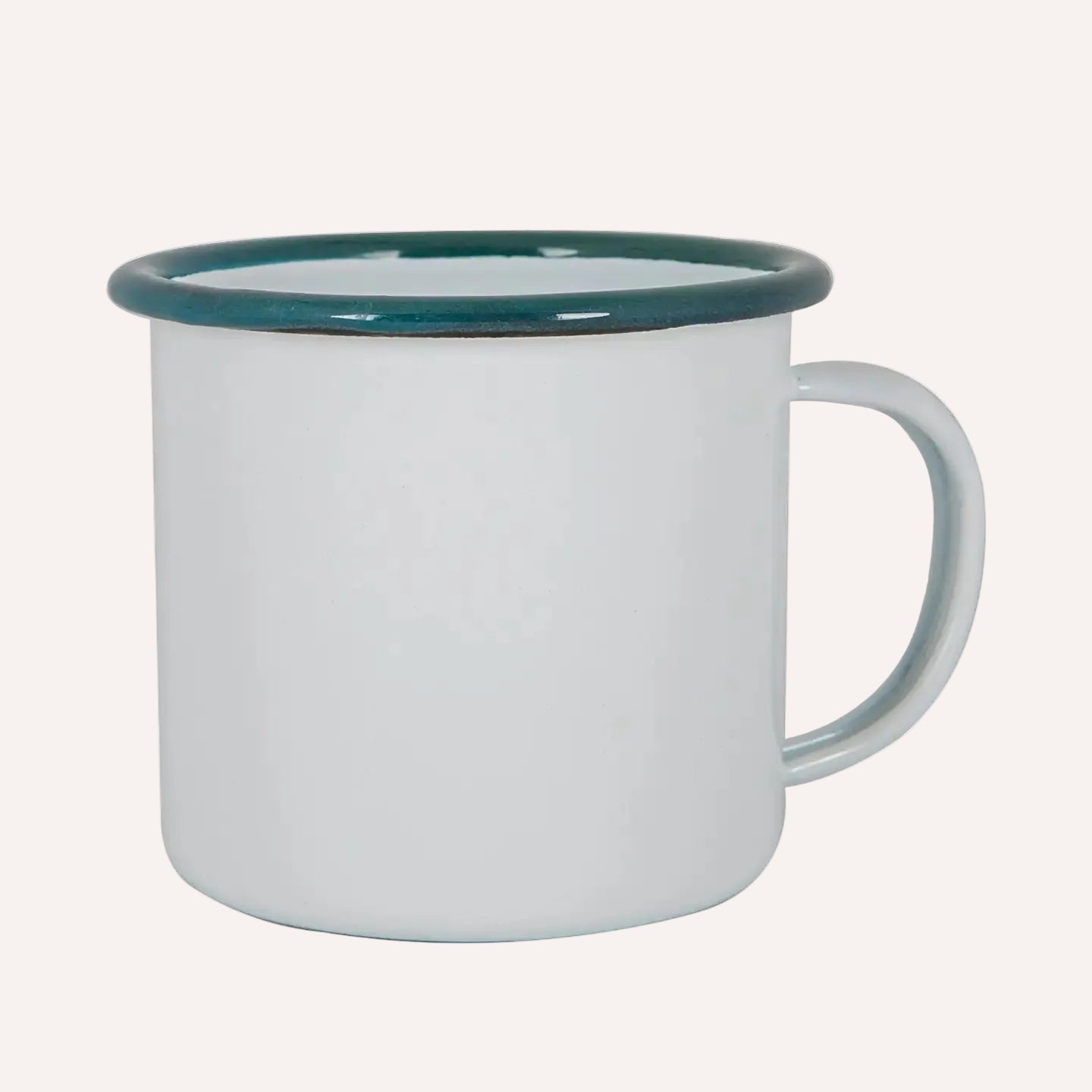 White + Sea Enamel Mug- Argon Tableware