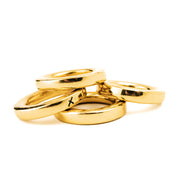 Organic Brass Napkin Rings - Set of 4