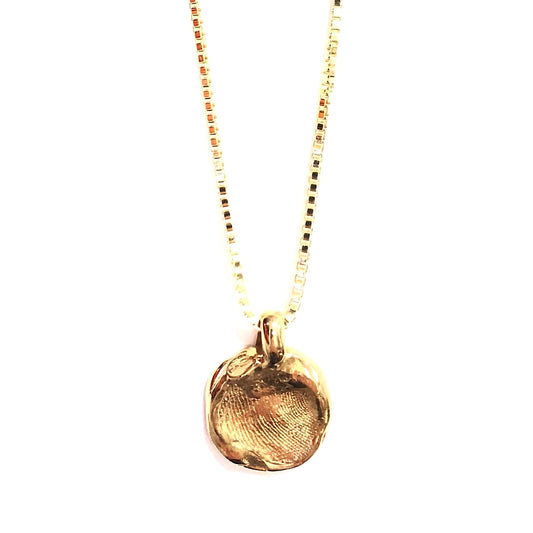 Custom Fingerprint Coin Necklace
