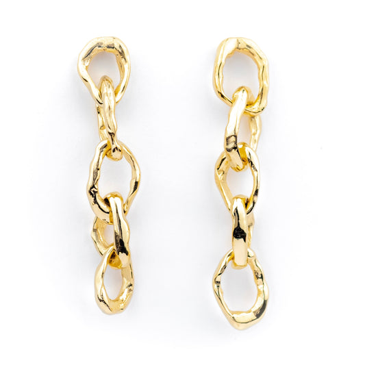 Catena Earrings: 10k Gold