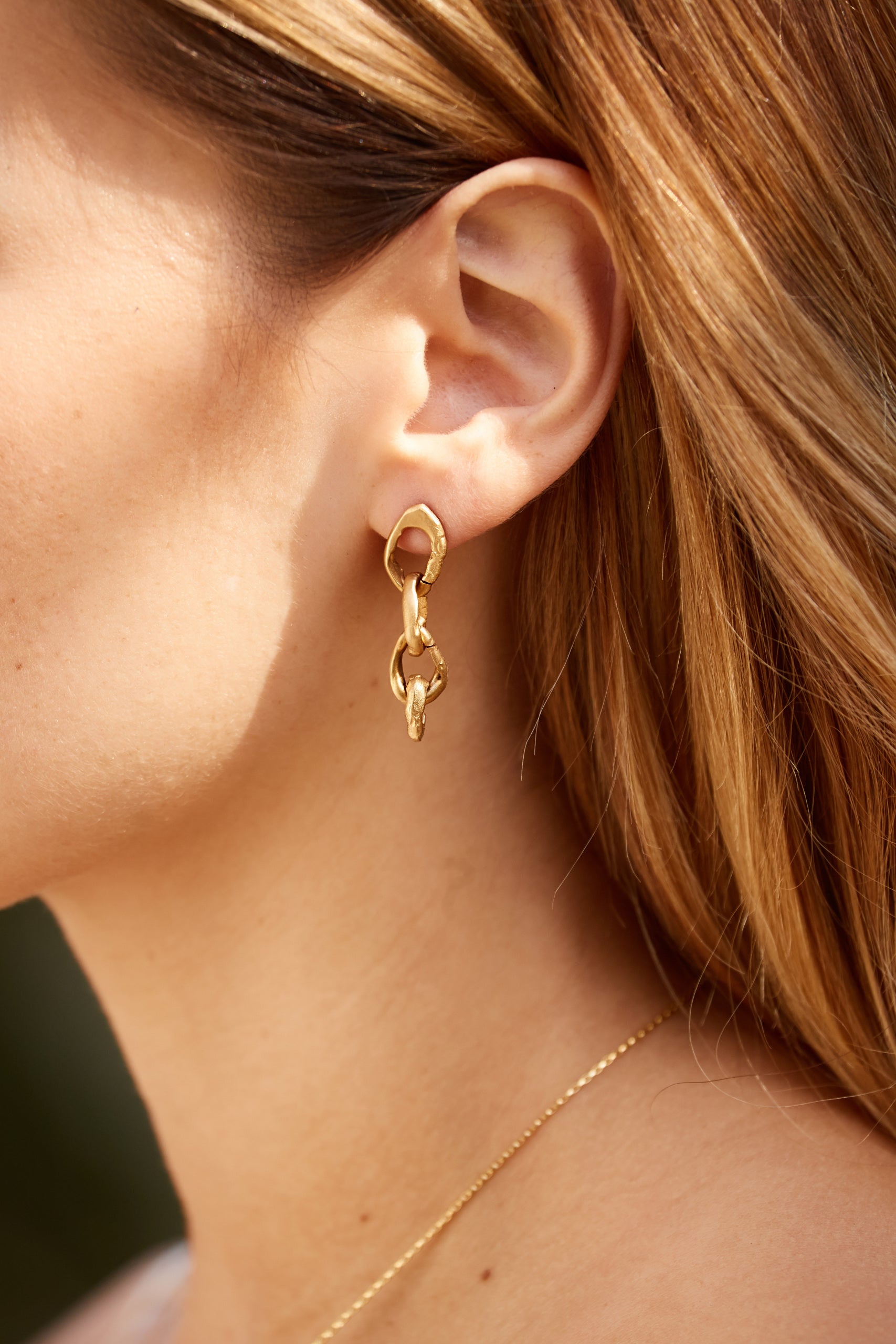 Catena Earrings: 10k Gold