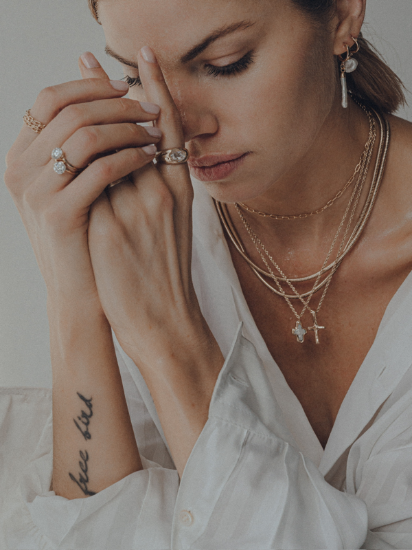 Pearl Cross Necklace