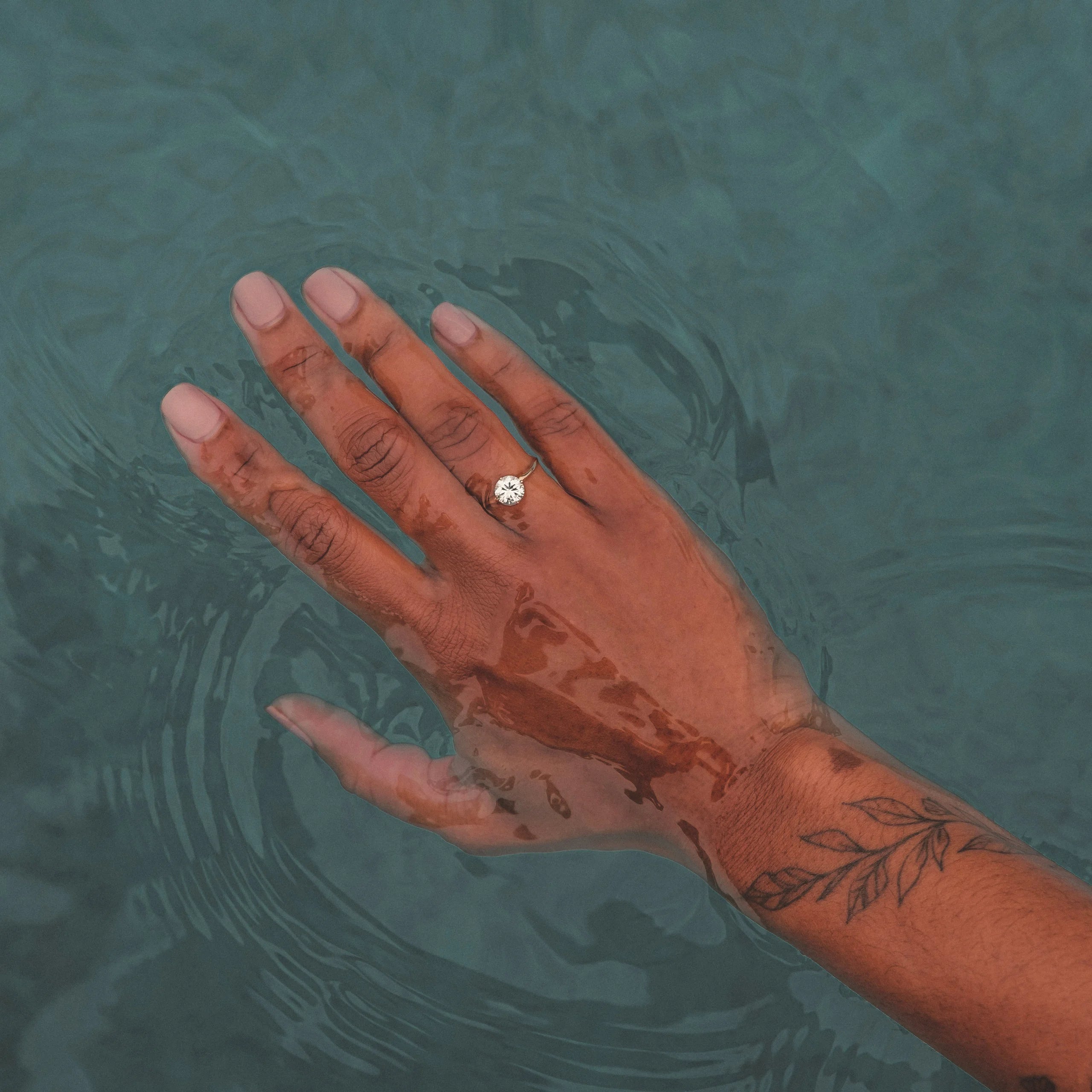 Moissanite Seas Ring