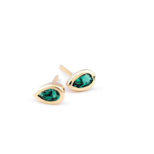 Marea Emerald Studs