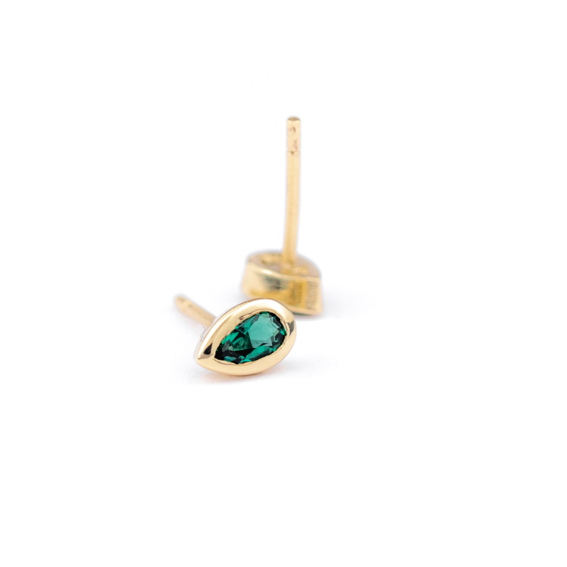 Marea Emerald Studs