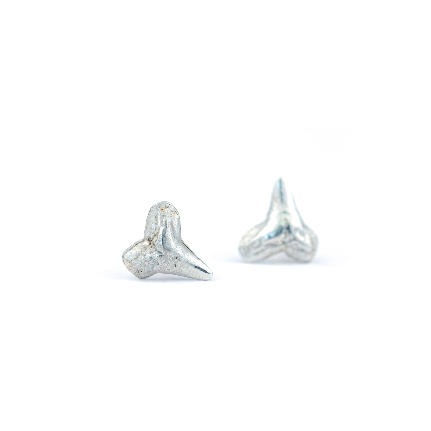 Shark Teeth Studs: Sterling Silver