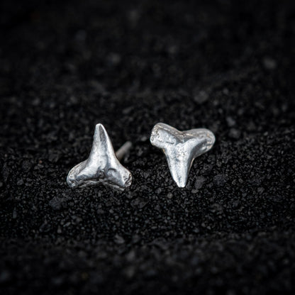 Shark Teeth Studs: Sterling Silver