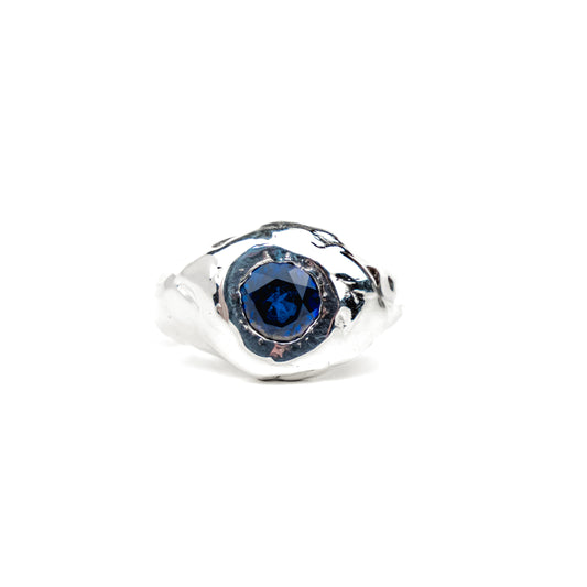 Blue Sapphire Signet