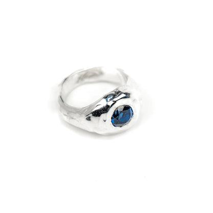 Blue Sapphire Signet