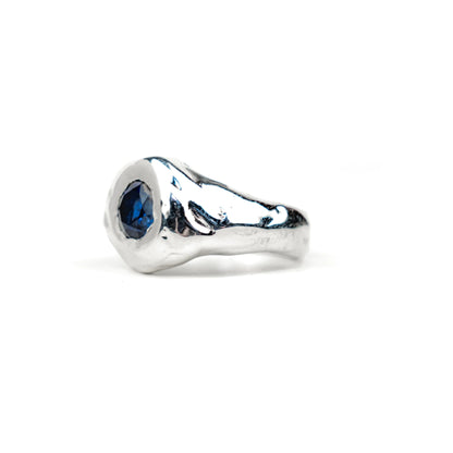 Blue Sapphire Signet