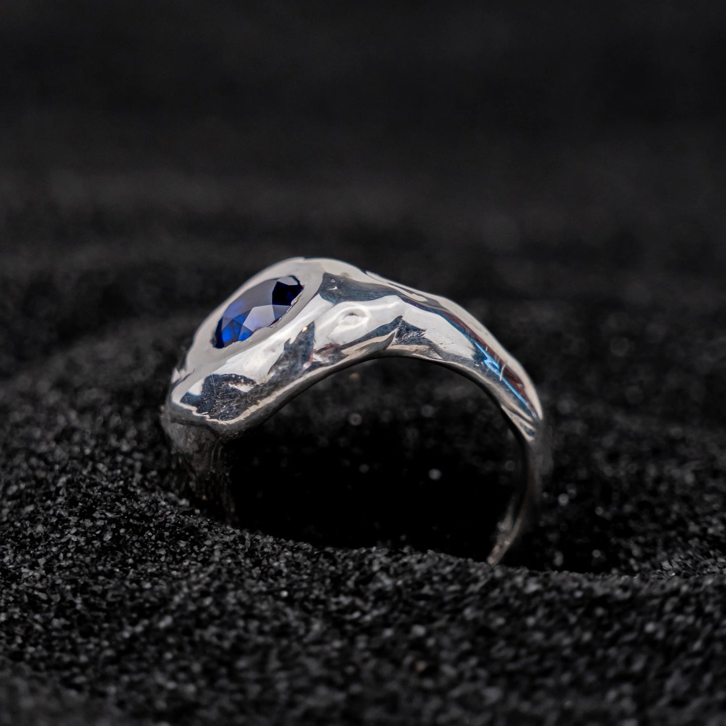 Blue Sapphire Signet