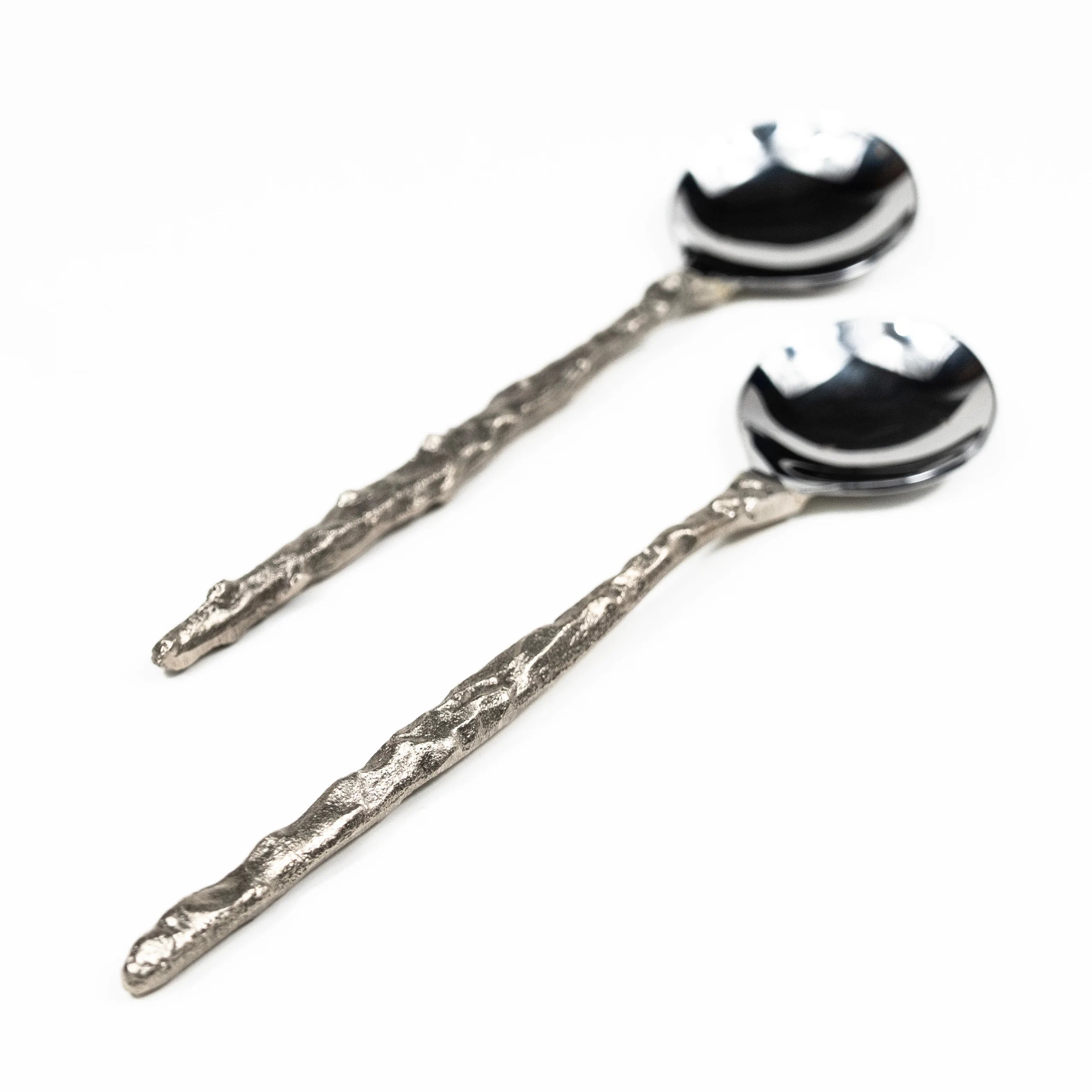 Sand Drip Flatware Set- Brass + Stainless Steel