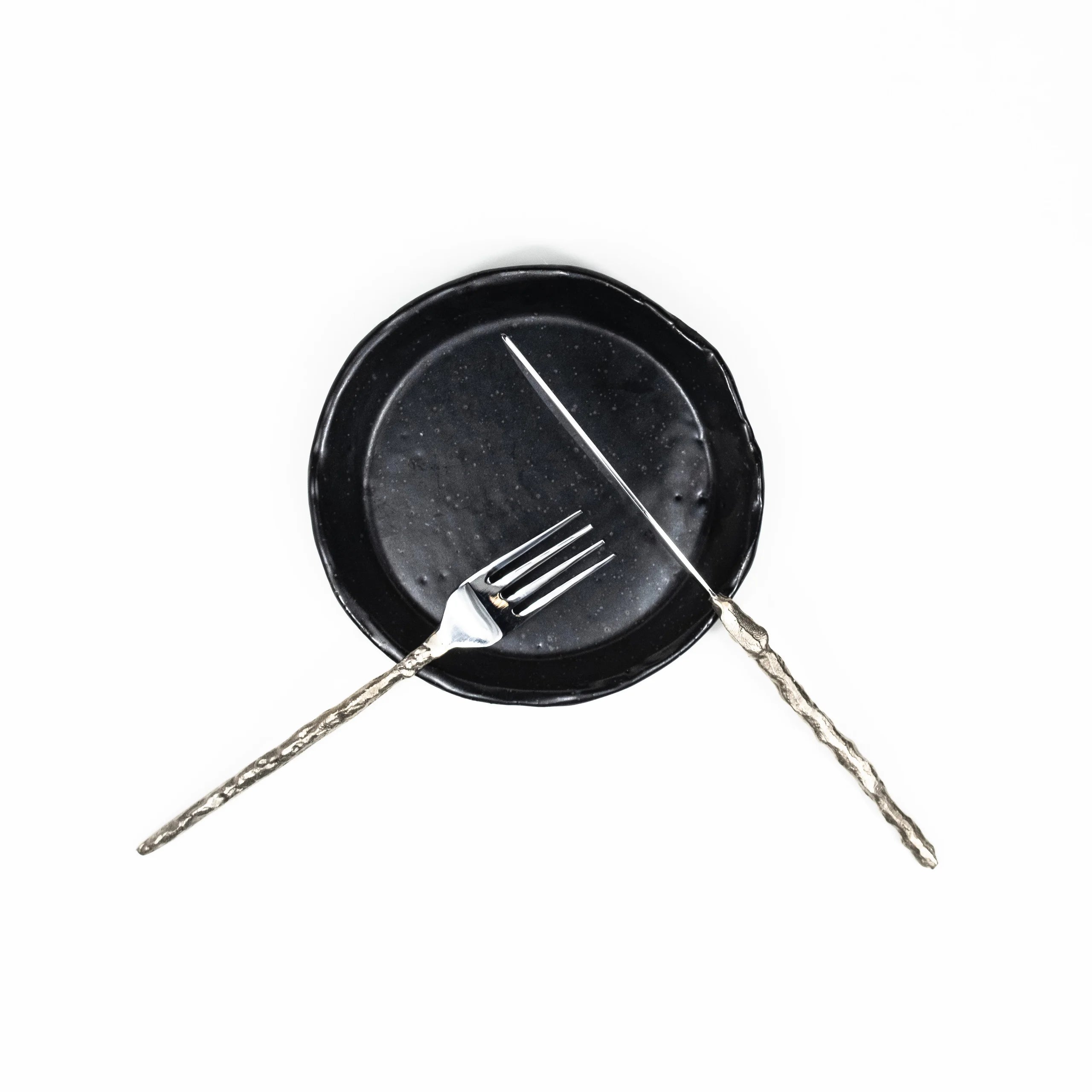 Sand Drip Flatware Set- Brass + Stainless Steel