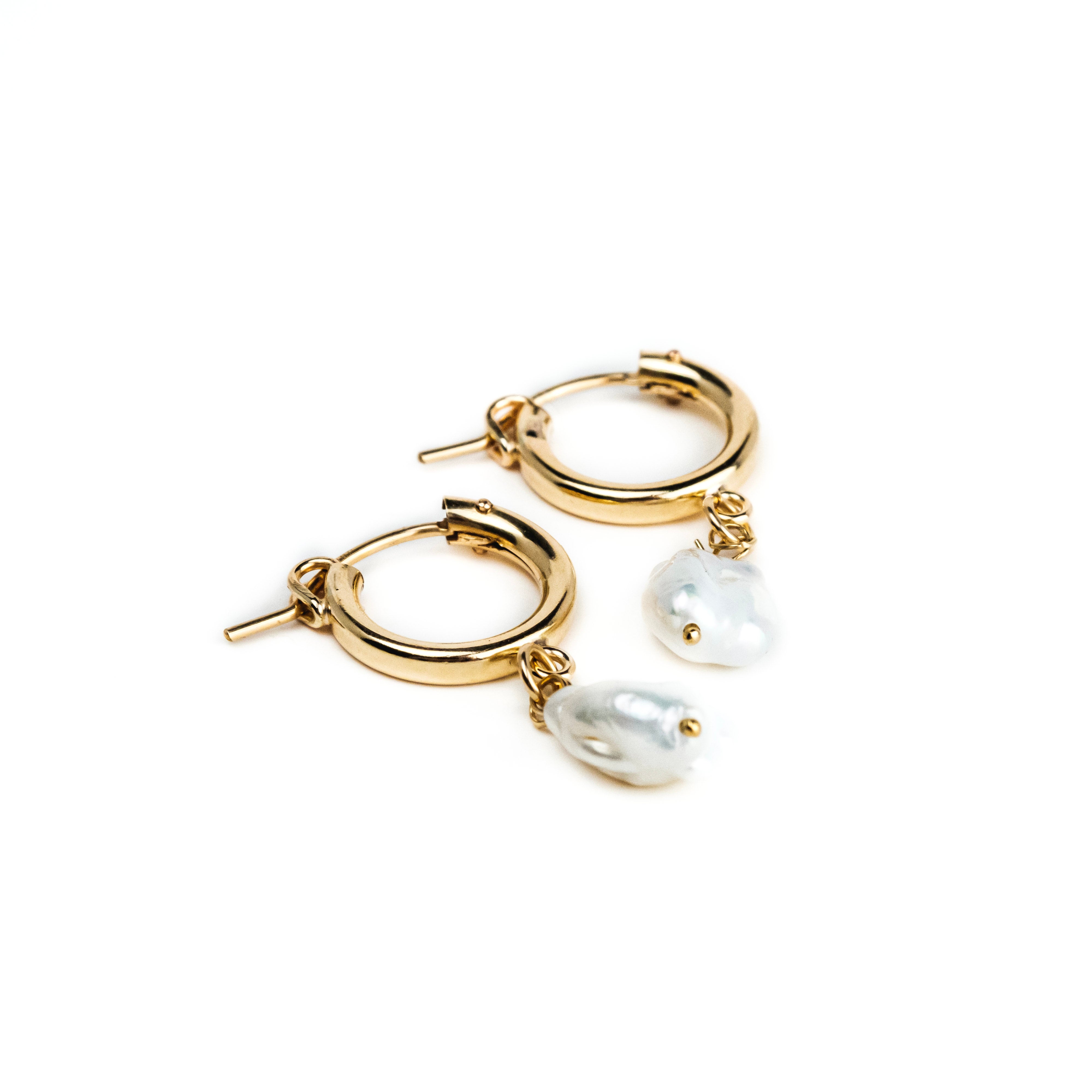 Charmed Hoop and Pearl