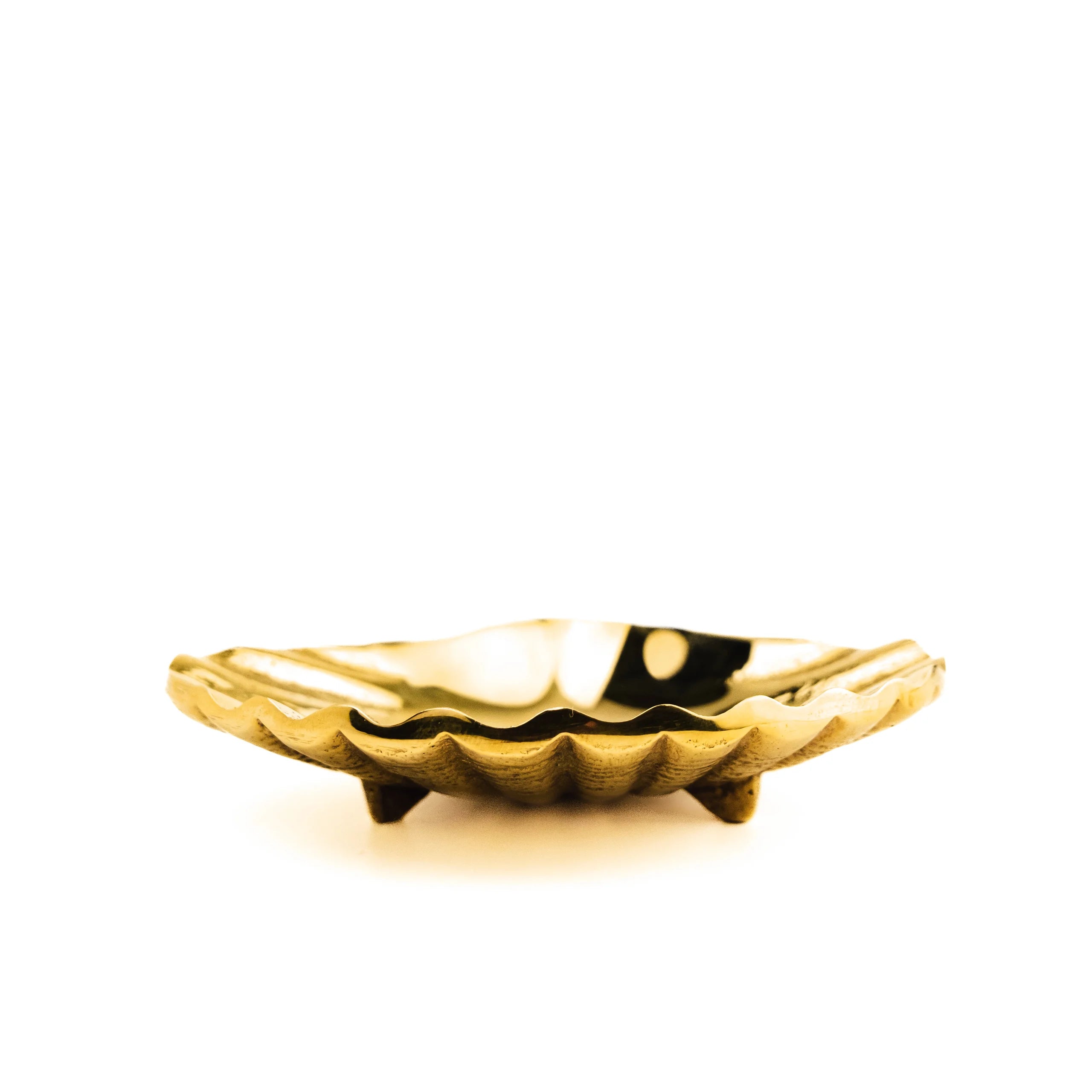 Small Shell Dish- Brass