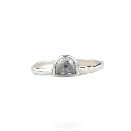 Half Moon Diamond Ring