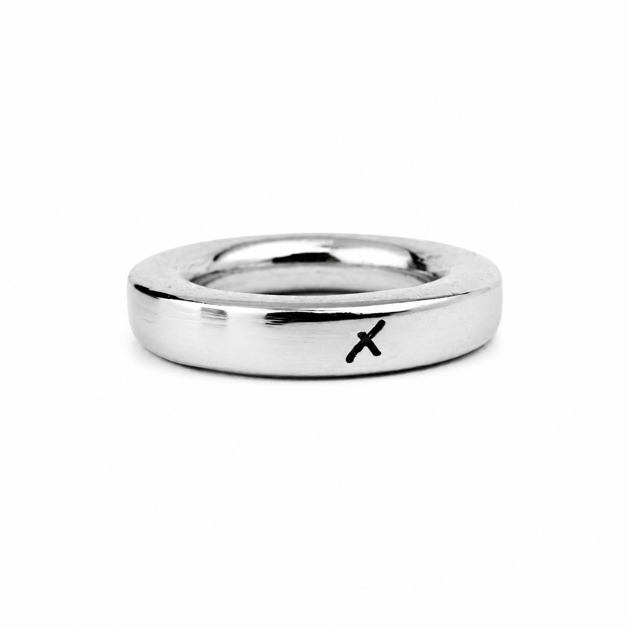 Organic Napkin Rings- Set of 4 Silver
